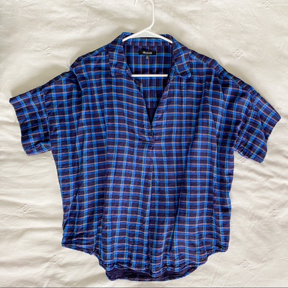 Madewell Plaid Popover Shirt
